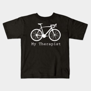 My Therapist is Bicycle Funny Gift For Cycling Lover Kids T-Shirt